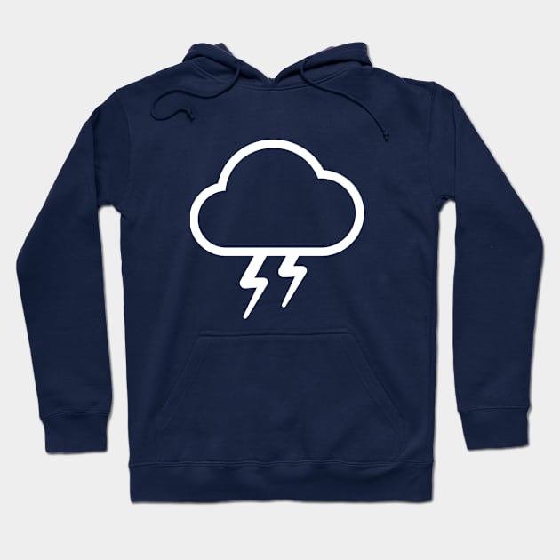 Minimal thunder cloud weather Hoodie by happinessinatee